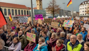 Ludwigshafen-Demonstration: Viele Menschen protestieren