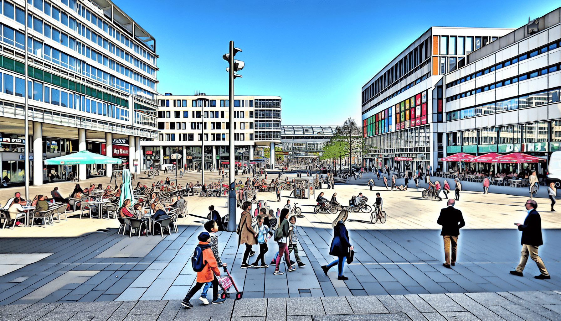 Entdecke die Vielfalt am Berliner Platz in Ludwigshafen: Ein Zentrum für Kultur und Begegnung